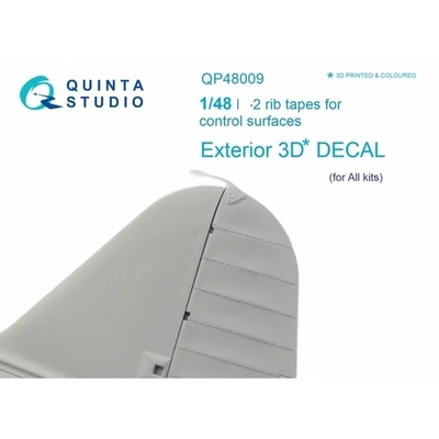 QP48009  декали  3D Декаль Киперные ленты для управляющих поверхностей &L-2  (1:48) 2000002046790