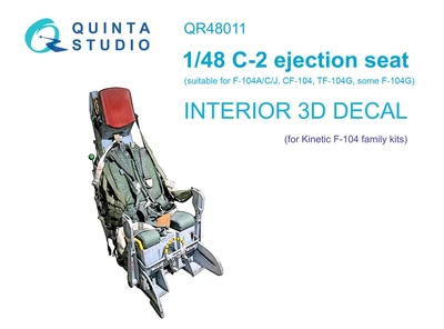 QR48011  декали  3D Декаль Кресло С-2 для семейства F-104 (Kinetic)  (1:48) 2000002046974