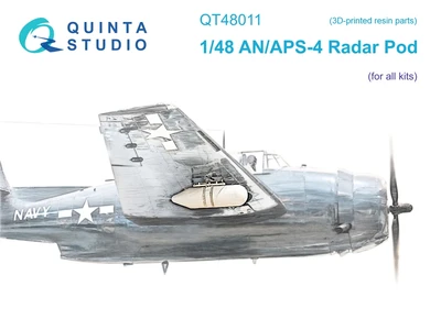 QT48011  дополнения из смолы  Внешний контейнер радара AN/APS-4 (для всех моделей)  (1:48) 2000002153580