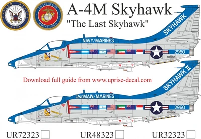 UR32323  декали  A-4M Skyhawk "The Last Skyhawk"  (1:32) 2000002205555