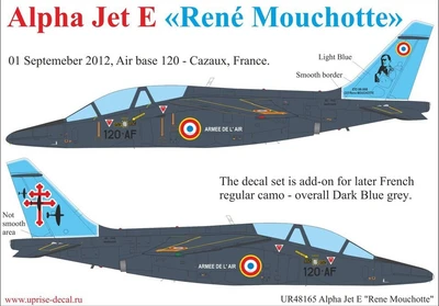 UR48165  декали  Alpha Jet E - «René Mouchotte» w/ stencils (1:48) 2000002148494