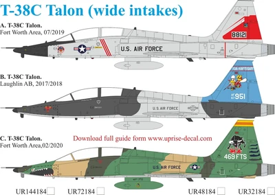 UR48184  декали  T-38C Talon Pt.1 (wide intakes)  (1:48) 2000002140252