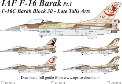UR48310  декали  F-16C Barak IAF Pt.I  (1:48) 2000002198062