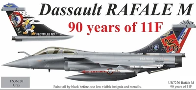 UR7270  декали  Rafale M, 90 years of 11F  (1:72) 2000002148401