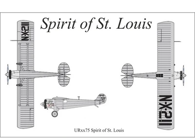 UR7275  декали  Spirit of St. Louis  (1:72) 2000002142041