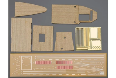 72124  дополнения из дерева  Wooden Deck for 1/700 Carrier AKAGI Three Flight Deck  (1:700) 4967834721241