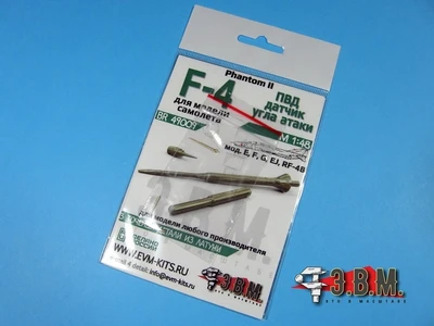 BR49009  дополнения из металла  F-4E, F, G, EJ/RF-4B, C, E, EJ Phantom II  ПВД и датчик угла  (1:48) 2000002130451