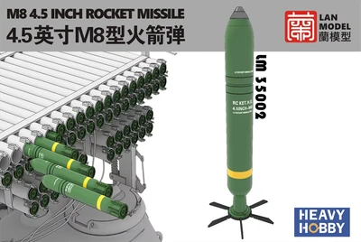 LM-35002  дополнения из металла  M8 4.5 inch rocket missile for 34 "Calliope"  (1:35) 2000002153726