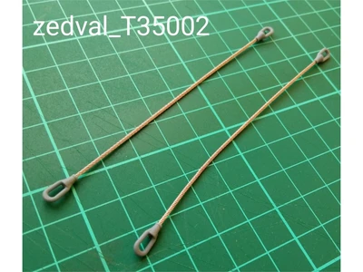 T35002  дополнения из металла  Трос с коушами вариант 2  (1:35) 2000002162681