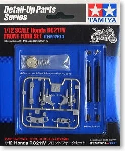 12614  дополнения из пластика  Honda RC211V Front Fork Set (1:12) 4950344126149