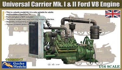 16GM0017  дополнения из пластика  Universal Carrier Mk. I & II Ford V8 Engine  (1:16) 4892667160175