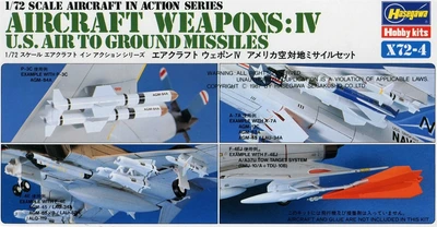 35004  дополнения из пластика  Aircraft Weapons: IV U.S. Air To Ground Missiles  (1:72) 4967834350045