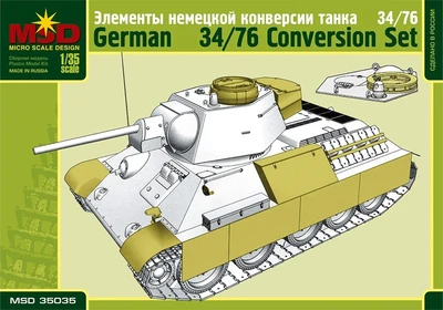 35035  дополнения из пластика  Элементы немецкой модификации танка Танк-34/76  (1:35) 2467731152688