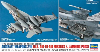 35113  дополнения из пластика  Aircraft Weapons: VIII US Air-to-Air Missiles & Jamming Pods  (1:72) 4967834351134