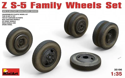 35196  дополнения из пластика   ZS-5 Family WHEELS SET  (1:35) 4820183310316