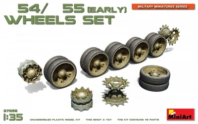 37056  дополнения из пластика  Танк-54/55 (EARLY) WHEELS SET  (1:35) 4820183311207