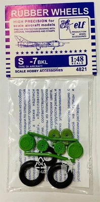 4821  дополнения из пластика  Rubber Wheels. С-7BKL  (1:48) 2000000171890