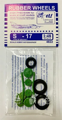 4822  дополнения из пластика  Rubber Wheels. С-17  (1:48) 2000000171906