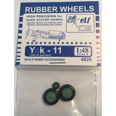 4829  дополнения из пластика  Rubber Wheels. ОКБ Яковлева Y@K-11  (1:48) 2000000232188