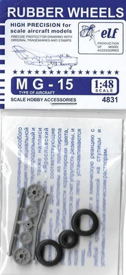 4831  дополнения из пластика  Rubber Wheels. Колеса на M&G-15  (1:48) 2000000190105