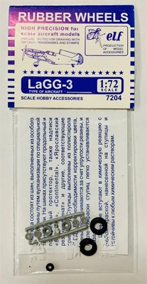7204  дополнения из пластика  Rubber Wheels. LaGG-3  (1:72) 2000000171913