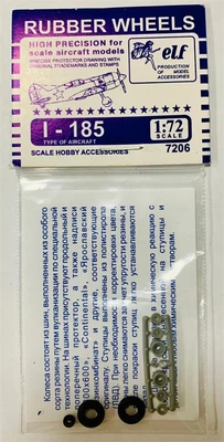 7206  дополнения из пластика  Rubber Wheels. I-185  (1:72) 2000000171920