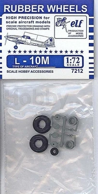 7212  дополнения из пластика  Rubber Wheels. ОКБ Ильюшина &L-10М  (1:72) 2000000232218