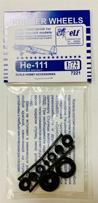 7221  дополнения из пластика  Rubber Wheels. He-111  (1:72) 2000000171937