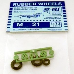 7226  дополнения из пластика  Rubber Wheels. M&G-21  (1:72) 2000000161662