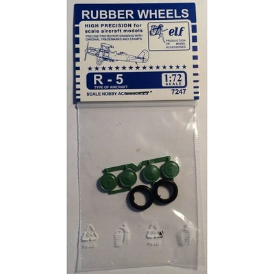 7247  дополнения из пластика  Rubber Wheels. Поликарпов Р-5  (1:72) 2000000232249