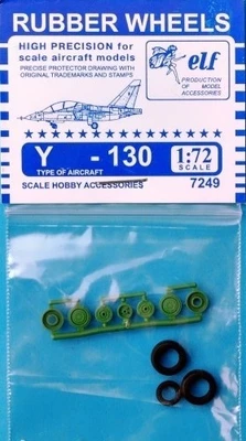 7249  дополнения из пластика  Rubber Wheels. Y@K-130  (1:72) 2000000129181