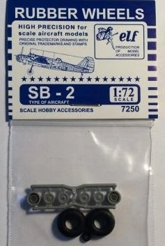 7250  дополнения из пластика  Rubber Wheels. Колеса на SB-2  (1:72) 2000000190082