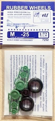 7252  дополнения из пластика  Rubber Wheels. M&G-25  (1:72) 2000000161624