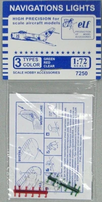 F7250G  дополнения из пластика  Navigations lights. Green Red Clear.  (1:72) 2000000129198
