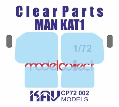 KAV CP72 002  дополнения из пластика  Остекление для MAN KAT1 (ModelCollect)  (1:72) 2000000222394