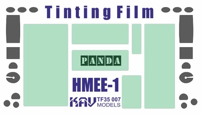 KAV TF35 007  дополнения из пластика  Тонировочная плёнка на HMEE-1 (Panda)  (1:35) 2000000194615
