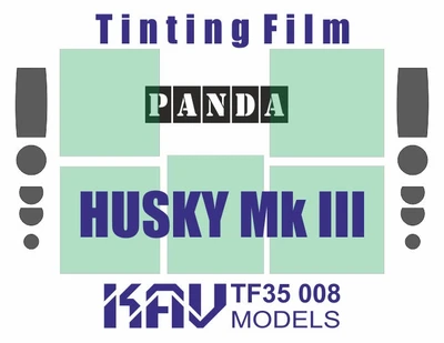 KAV TF35 008  дополнения из пластика  Тонировочная плёнка на Husky Mk III VMMD (Panda)  (1:35) 2000000194820