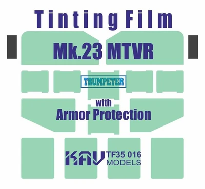 KAV TF35 016  дополнения из пластика  Тонировочная плёнка MTVR Mk.23 w/Armor (Trumpeter)  (1:35) 2000000229355