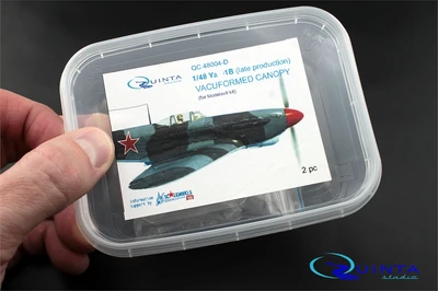 QC48004-D  дополнения из пластика Набор остекления Y@K-1Б 2 шт. (Моделсвит)  (1:48) 2000000160481