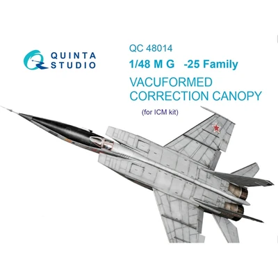 QC48014  дополнения из пластика  Набор остекления M&G-25 (ICM)  (1:48) 2000000195353