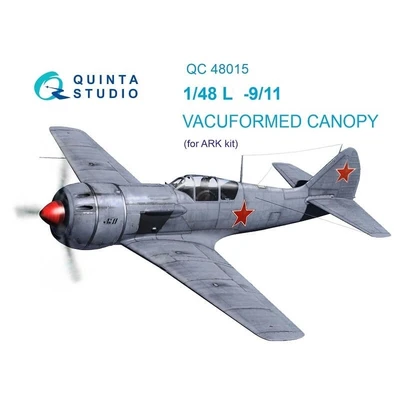 QC48015  дополнения из пластика  Набор остекления L@-9/11 (ARK)  (1:48) 2000000195346