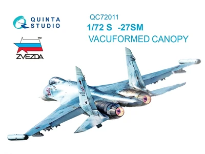 QC72011  дополнения из пластика  Набор остекления ОКБ С-27СМ (Звезда)  (1:72) 2000000223070
