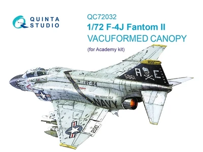QC72032  дополнения из пластика  Набор остекления для модели F-4J (Academy) (1:72) 2000002116233