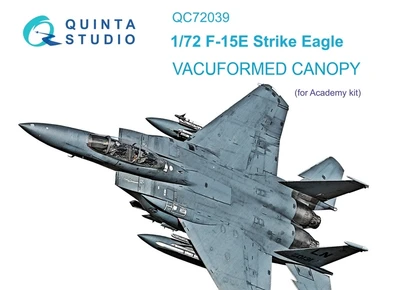 QC72039  дополнения из пластика  Набор остекления для модели F-15E (Academy) (1:72) 2000002116240
