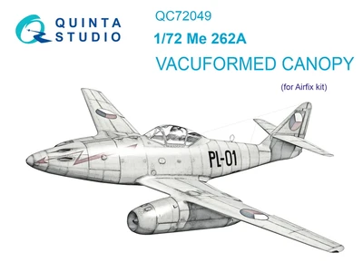 QC72049  дополнения из пластика  Набор остекления для модели Me-262A (Airfix)  (1:72) 2000002138761