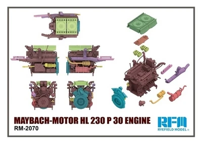 RM-2070  дополнения из пластика  MAYBACH-Motor HL 230 P 30 Engine  (1:35) 4897062621726