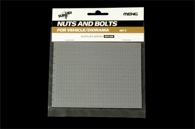 SPS-008  дополнения из пластика  Nuts and Bolts SET C 156 pcs. each size -1.3 / 1.5 / 1.7 mm  (1:35) 4897038550296