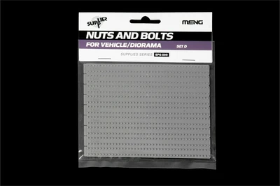 SPS-009  дополнения из пластика  Nuts and Bolts SET D 156 pcs. each size -1.3 / 1.5 / 1.7 mm  (1:35) 4897038550302