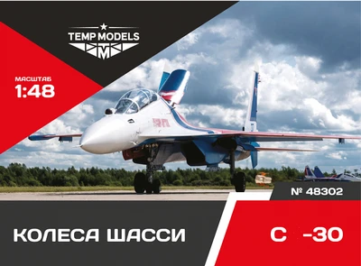48302  дополнения из смолы  Колеса шасси ОКБ С-30  (1:48) 4600000483023