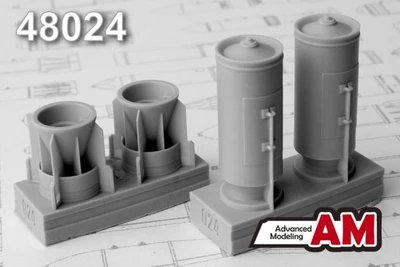 AMC 48024  дополнения из смолы  РБК-500 ШОАБ-05 разовая  бомбовая кассета  (1:48) 2000002085317